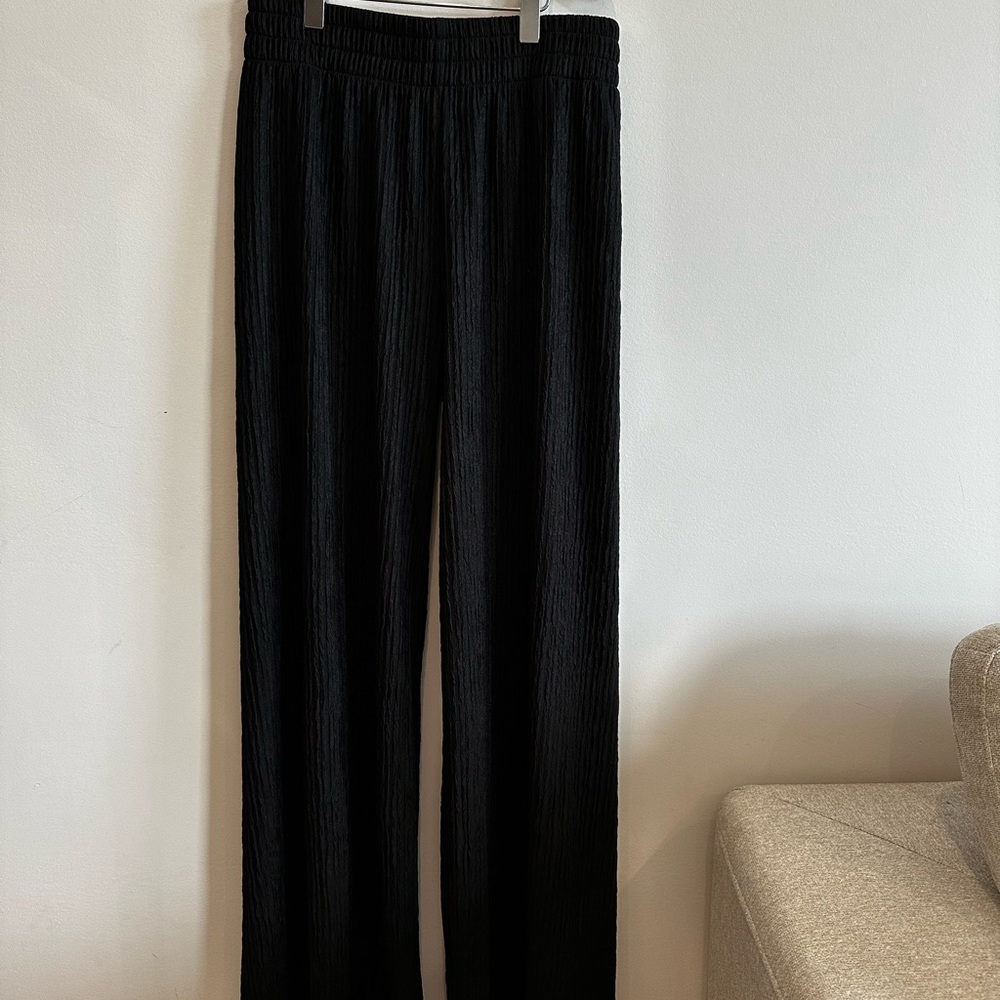 Textured Pull-On Pants